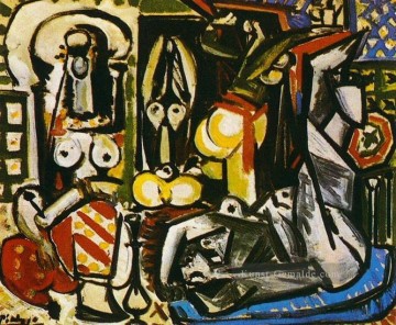  Kubismus Malerei - Les femmes d Alger Delacroix IV 1955 Kubismus
